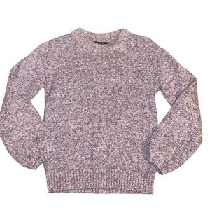 J. Crew Purple, Blue with Red specs Ribbed Trim Sweater Women’s Size XS